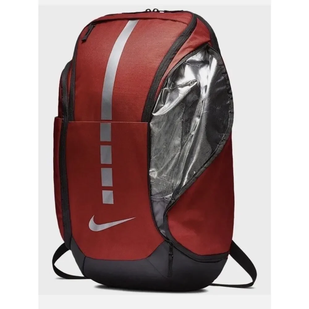 Nike Hoops Elite Pro Backpack Game Red Black Silver Basketball BA5554-657 38L